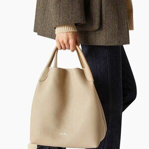 Bale Leather Tote Bag in Light Mastic